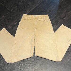 Aritzia workwear pants beige jupiter jean jeans 00 2xs 23 Sunday Best distressed